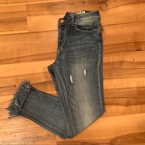 Indigo Rein Ankle Fringe Pants!!